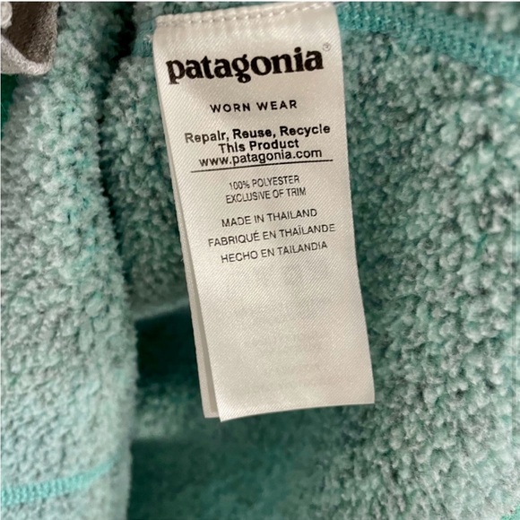 Patagonia Pullover 1/4 Zip Better Sweater green size: medium: Better fit: small. - Picture 4 of 5